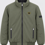 Blouson homme LEGENDER'S AVENUE kaki à col montant, vue de face
