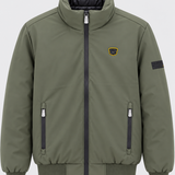 Blouson homme LEGENDER'S AVENUE kaki à col montant, vue de face