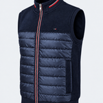 Gilet matelassé homme marine MAXWAY — vue de trois quarts