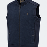 Gilet sans manches homme marine MAXWAY — vue de trois quarts