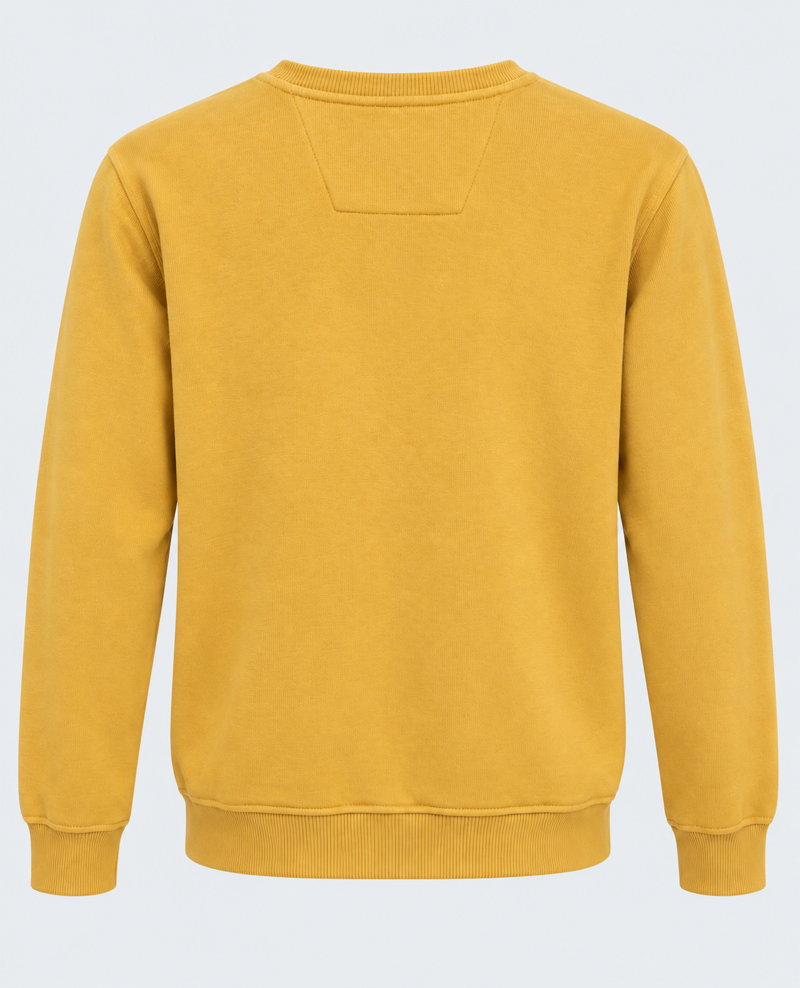 Pull col V homme jaune à écusson MAXWAY — vue de dos
