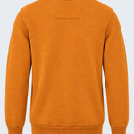 Pull col V homme orange à écusson MAXWAY — vue de dos