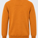Pull col V homme orange à écusson MAXWAY — vue de dos