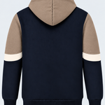 Sweat homme camel, écru et marine MAXWAY Vintage — vue de dos