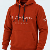 Sweat à capuche MAXWAY Vintage - Rouge Brique