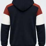 Veste homme rouge, blanc et marine MAXWAY Vintage — vue de dos