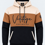 Sweat homme beige, camel et marine MAXWAY Vintage — vue de face