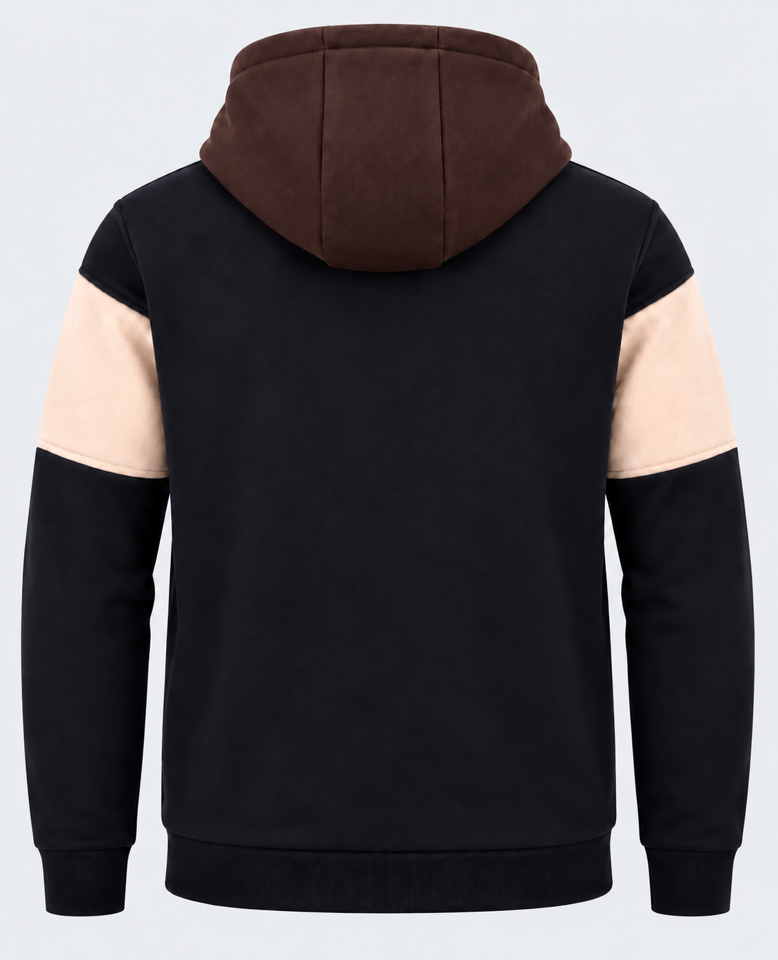 Sweat homme chocolat, beige et marine MAXWAY Vintage — vue de dos