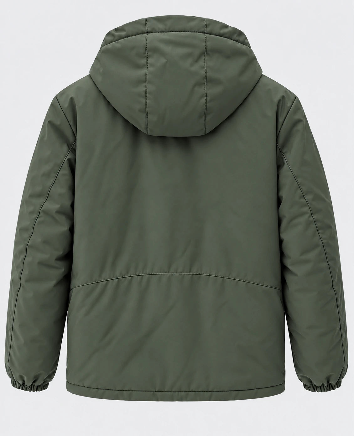 Veste LEGENDER'S AROMA kaki à capuche, vue de dos