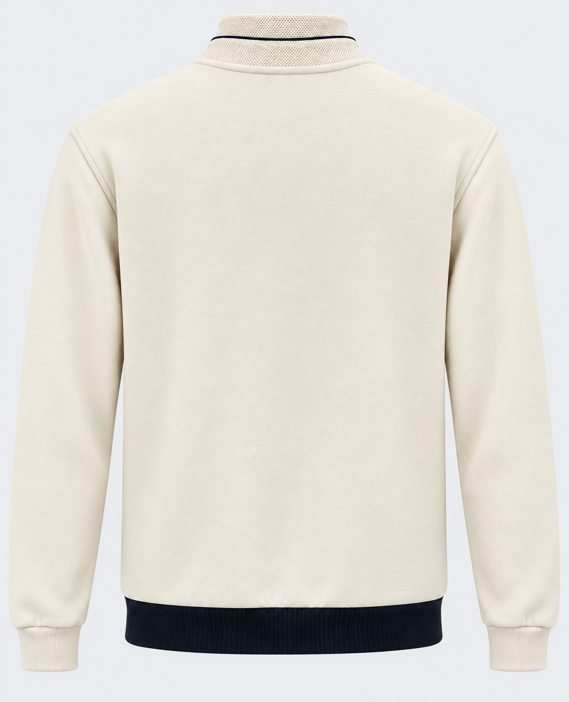 Veste zippée homme écru et marine MAXWAY — vue de dos