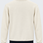 Veste zippée homme écru et marine MAXWAY — vue de dos