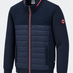Veste matelassée homme marine MAXWAY — vue de trois quarts